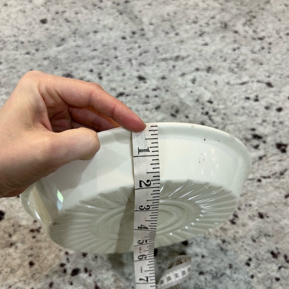 Vintage Deep Dish Pie Plate 22 Karat Gold Flowers Gold Trim Made in America - Picture 8 of 8